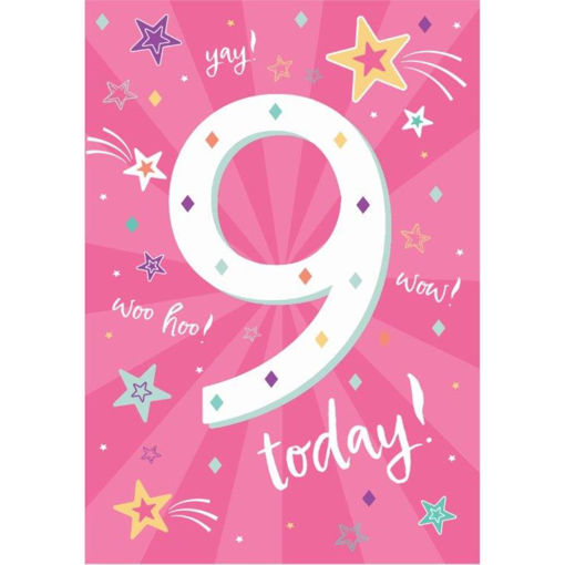 Picture of 9 TODAY BIRTHDAY CARD